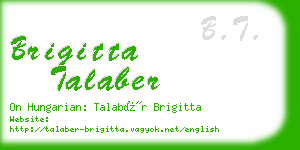 brigitta talaber business card
